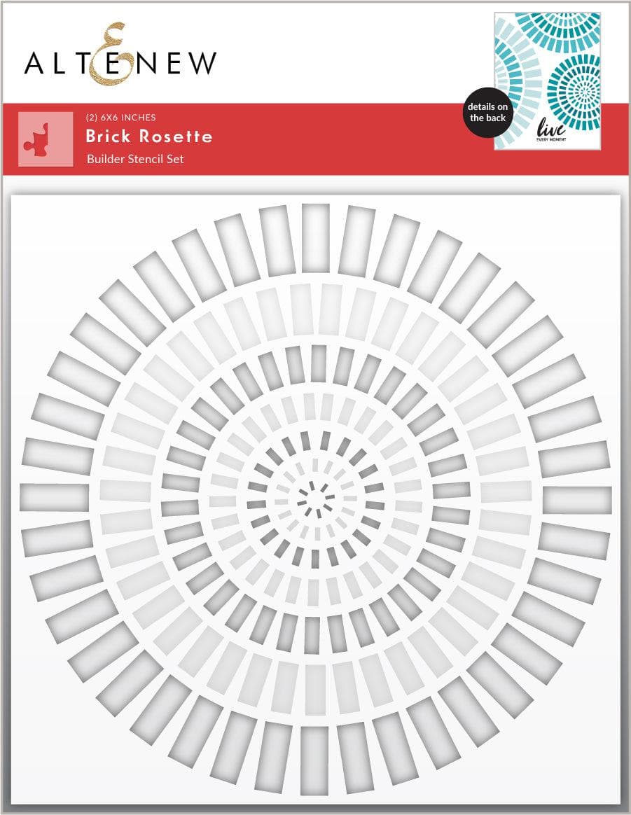 Photocentric Stencil Brick Rosette Builder Stencil Set (2 in 1)
