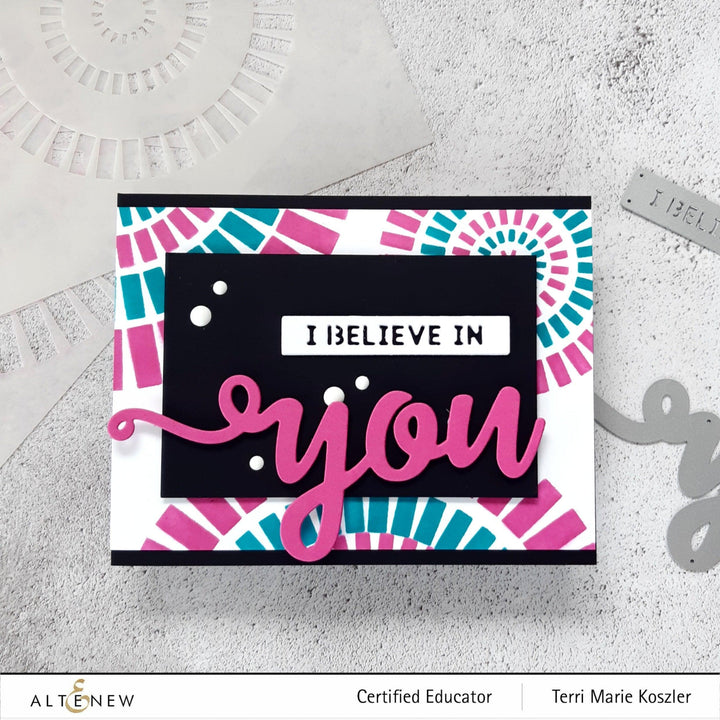 Photocentric Stencil Brick Rosette Builder Stencil Set (2 in 1)