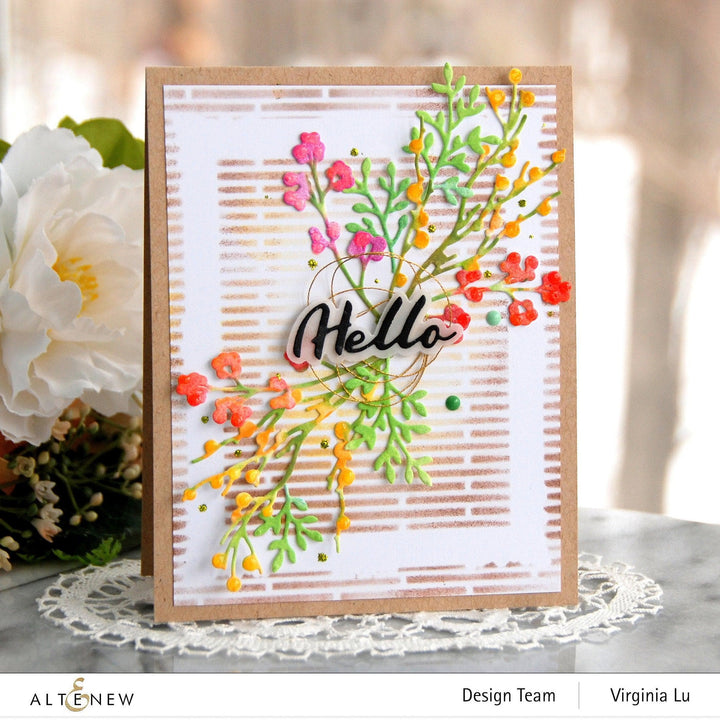Altenew Stencil Bundle Simple Frame 3D Embossing Folder & Mask Stencil Bundle
