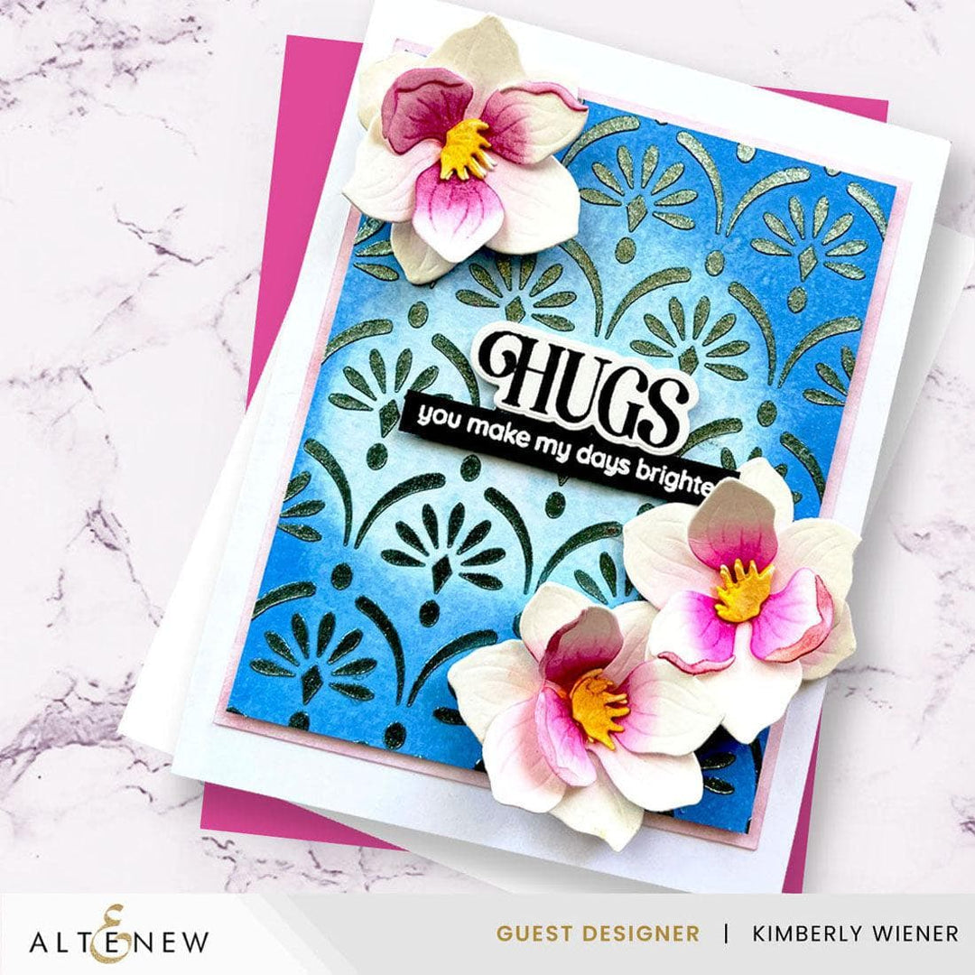 Cascading Elegance Stencil