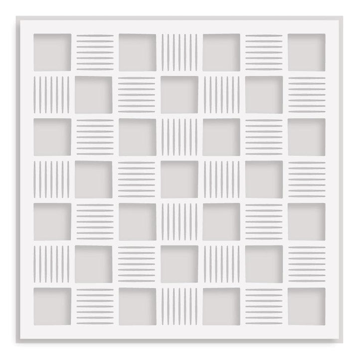 Checkerboard Tiles Background Stencil