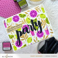 EXP Factors Stencil Citrus Fruits Pattern Layering Stencil Set (4 in 1)