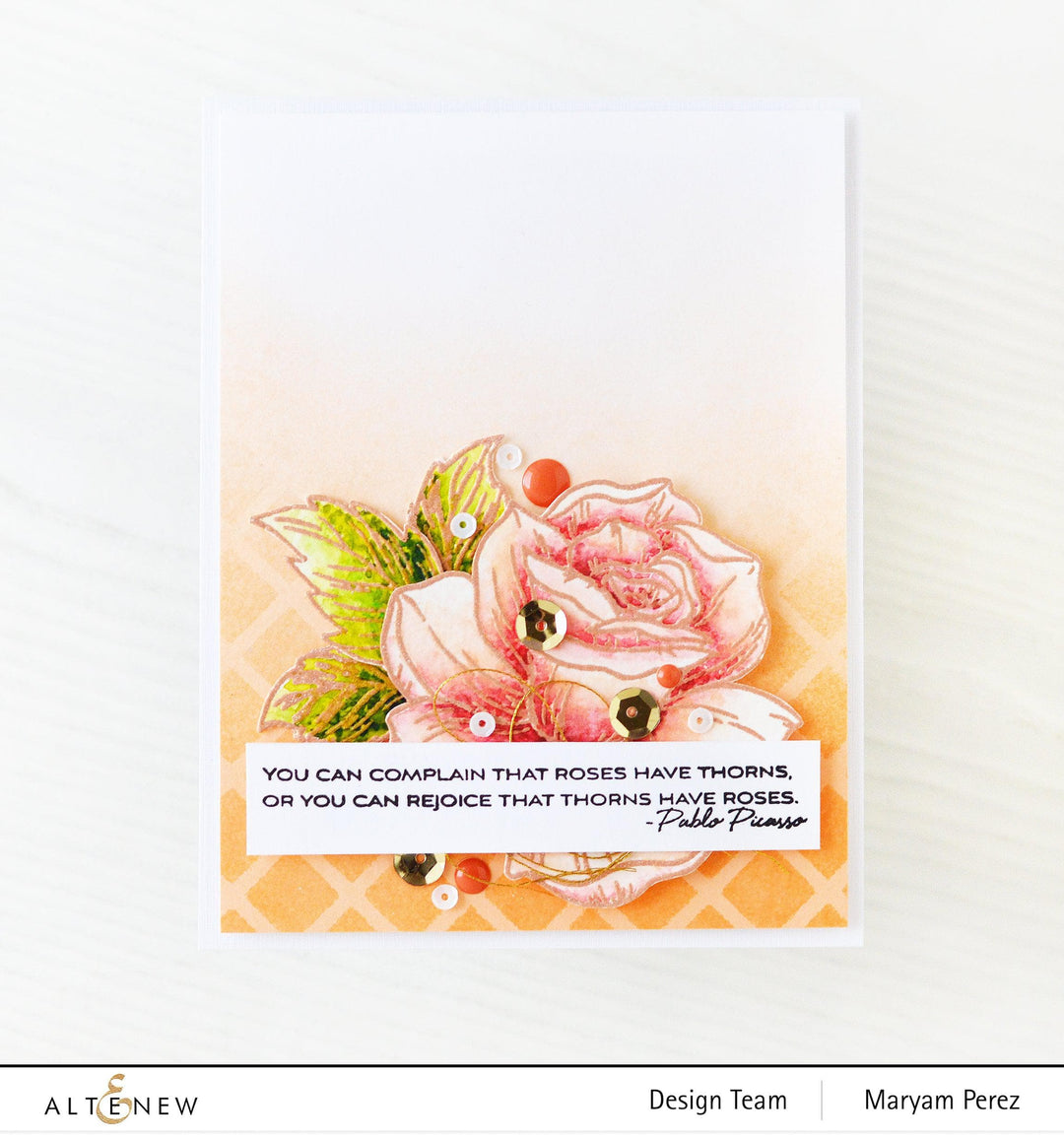 Photocentric Stencil Darling Rose Mask Stencil