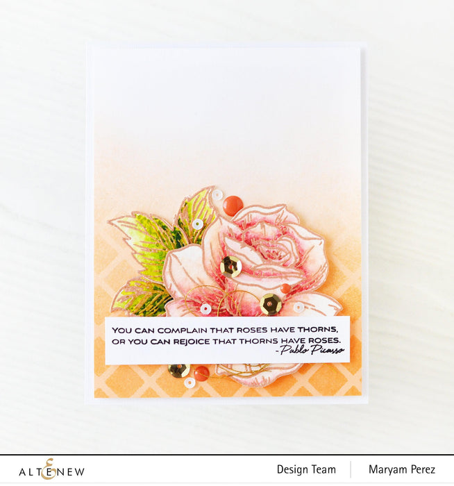 Photocentric Stencil Darling Rose Mask Stencil