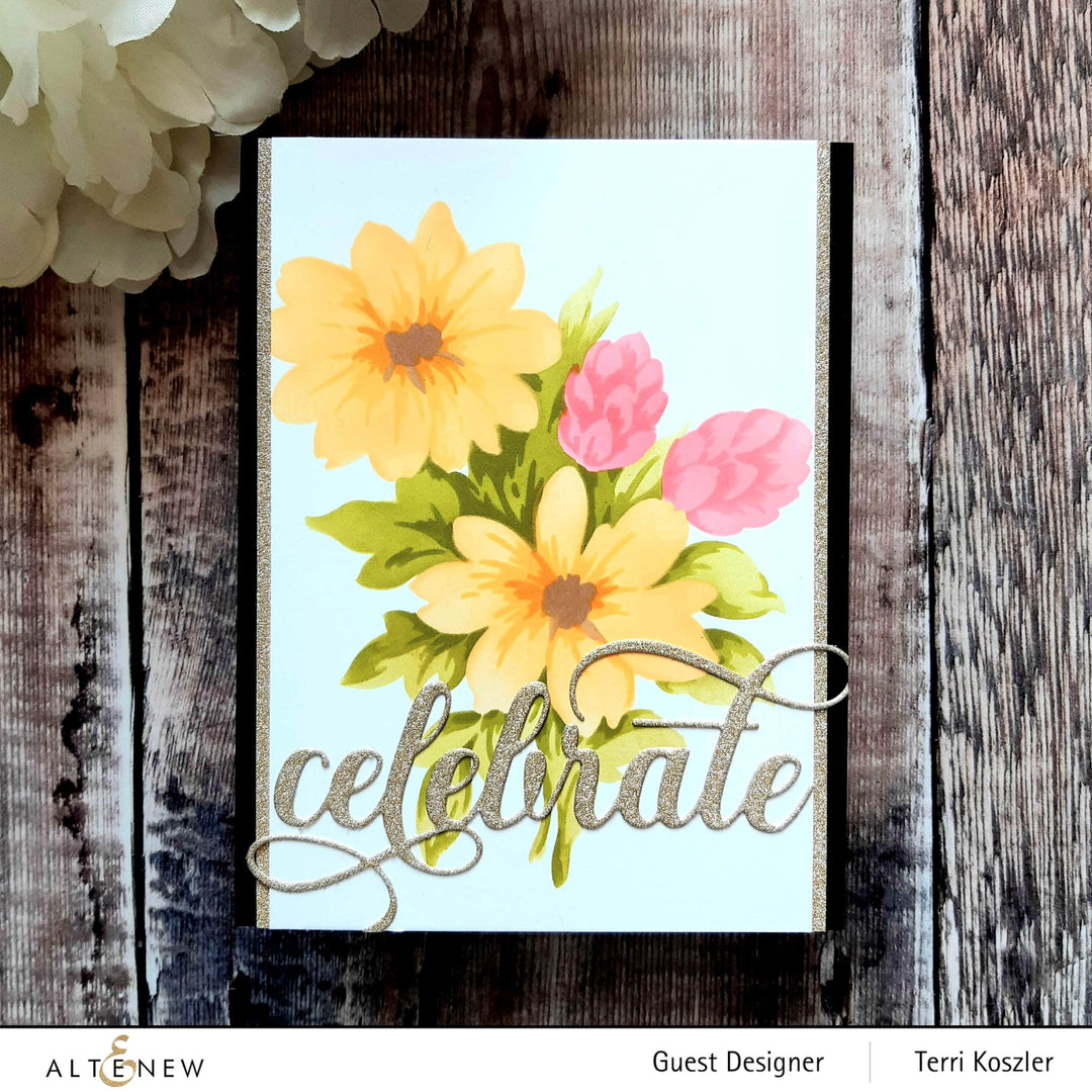 Altenew Stencil & Die Bundle Flower Bunch Layering Stencil & Die Bundle
