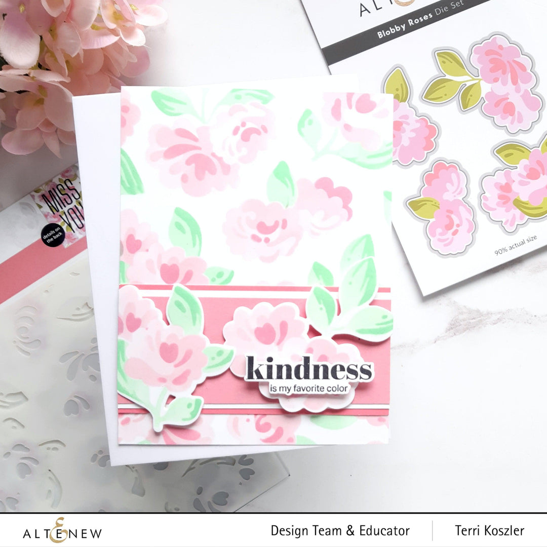 Altenew Stencil & Die Bundle Blobby Roses Stencil & Die Bundle