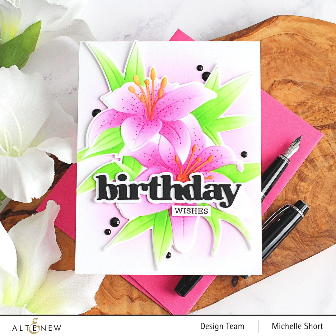 Altenew Stamp & Die Bundle Dreamy Daylilies