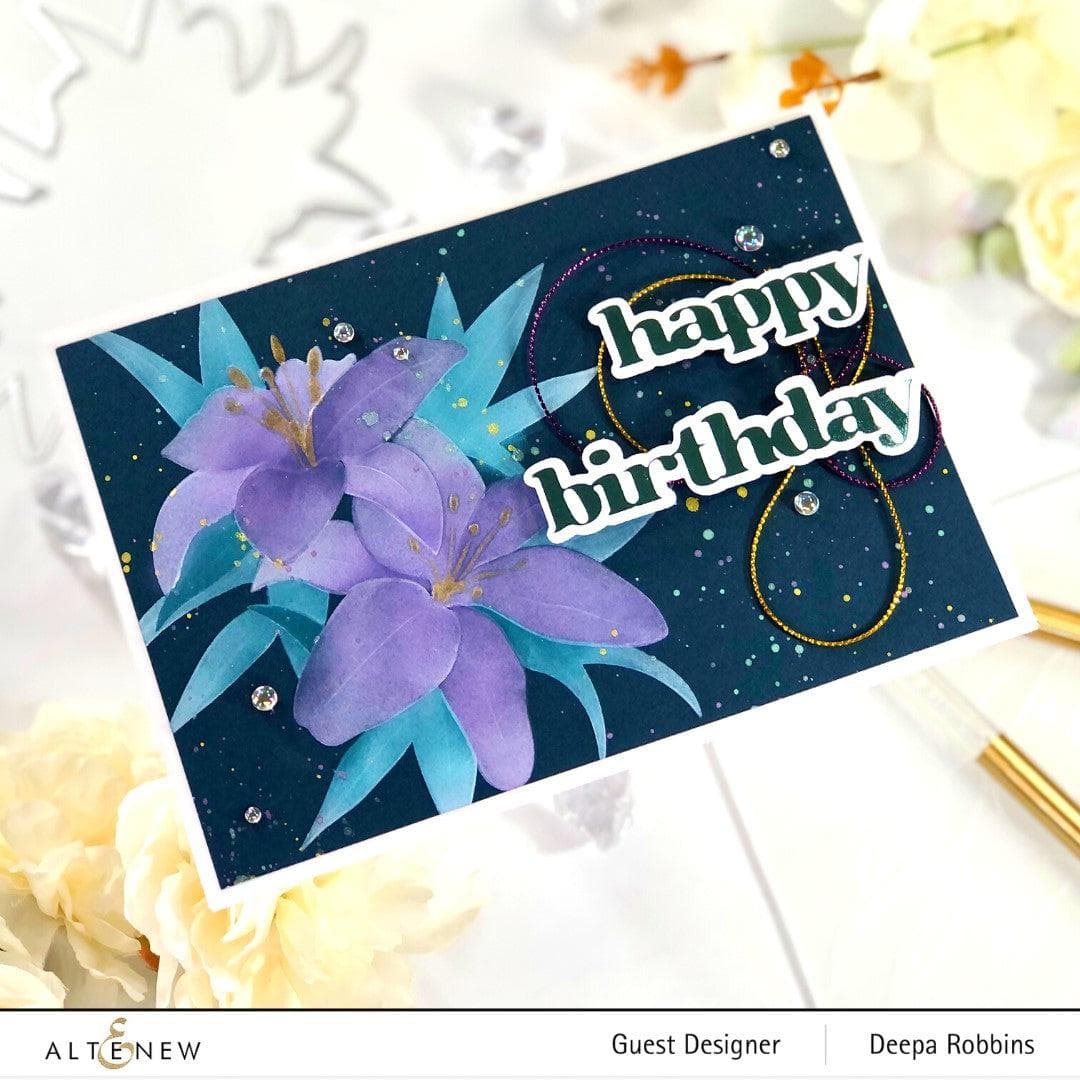 Altenew Stamp & Die Bundle Dreamy Daylilies