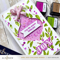 Altenew Stencil & Die & Embossing Folder Bundle Festive Greenery
