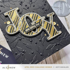 Altenew Stencil & Die & Embossing Folder Bundle Festive Greenery