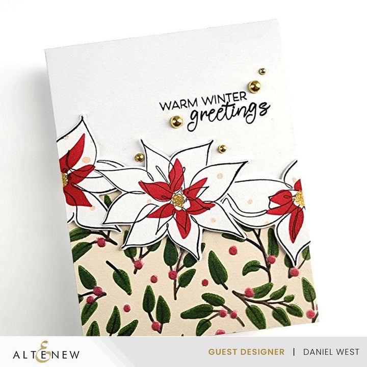 Altenew Stencil & Die & Embossing Folder Bundle Festive Greenery