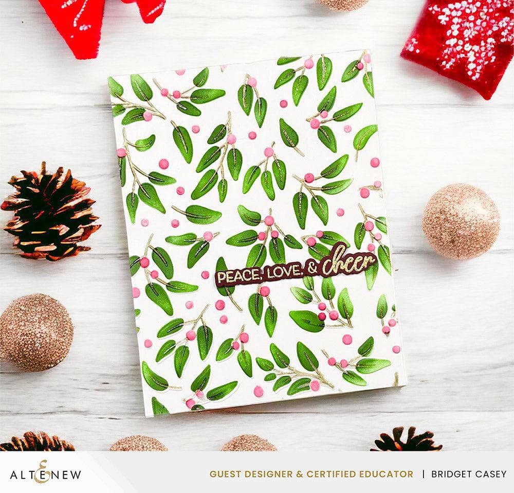 Altenew Stencil & Die & Embossing Folder Bundle Festive Greenery
