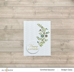 Altenew Stencil & Embossing Folder Bundle Flower Vines Embossing Folder & Stencil Bundle