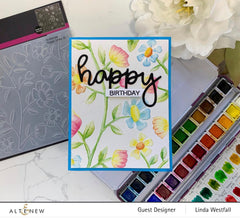Altenew Stencil & Embossing Folder Bundle Flower Vines Embossing Folder & Stencil Bundle