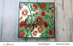 Altenew Stencil & Embossing Folder Bundle Flower Vines Embossing Folder & Stencil Bundle