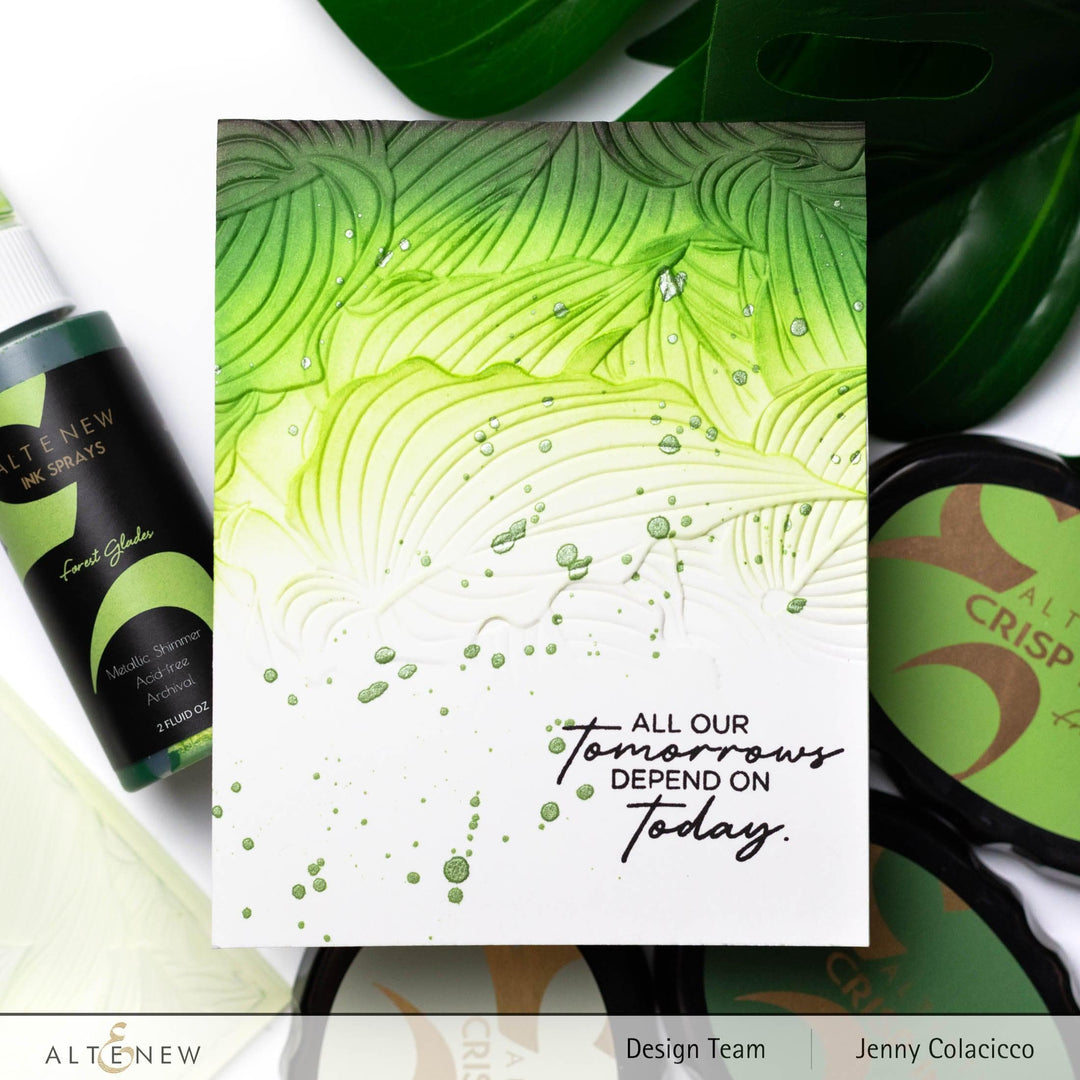 Altenew Stencil & Embossing Folder Bundle Hosta Embossing Folder & Stencil Bundle