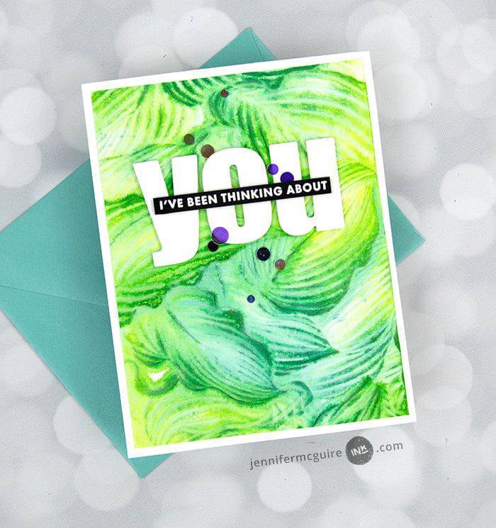 Altenew Stencil & Embossing Folder Bundle Hosta Embossing Folder & Stencil Bundle