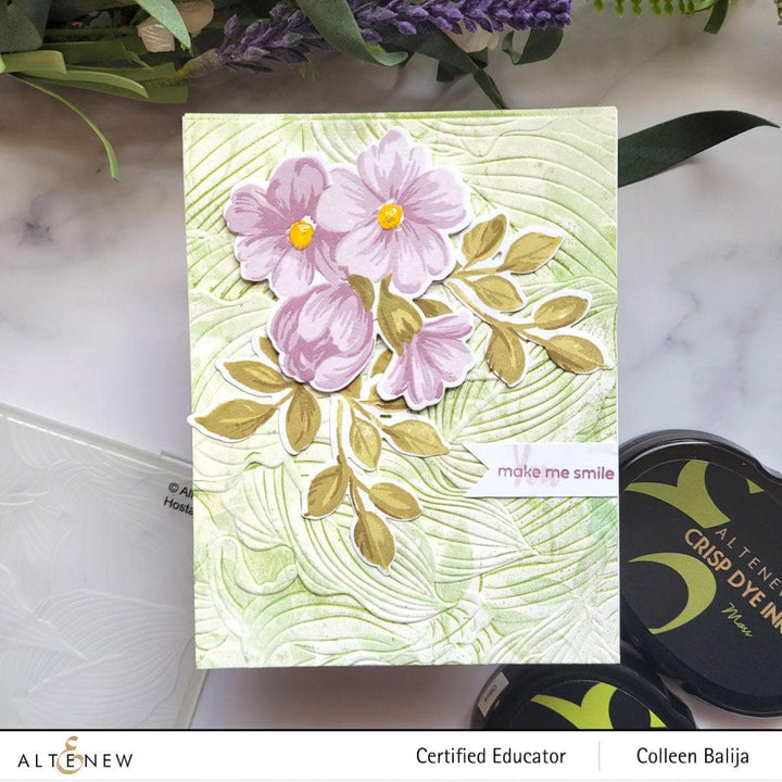 Altenew Stencil & Embossing Folder Bundle Hosta Embossing Folder & Stencil Bundle