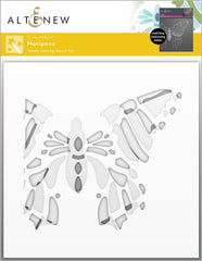 Altenew Stencil & Embossing Folder Bundle Mariposa Embossing Folder & Stencil Bundle