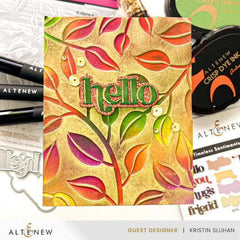 Altenew Stencil & Embossing Folder Bundle Playful Leaves