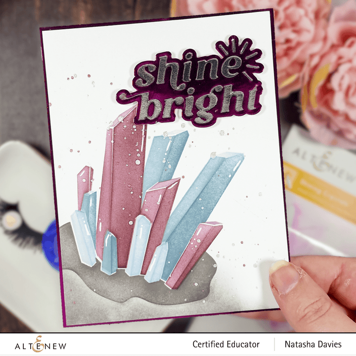 Altenew Hot Foil Plate & Stencil Bundle Shining Crystals