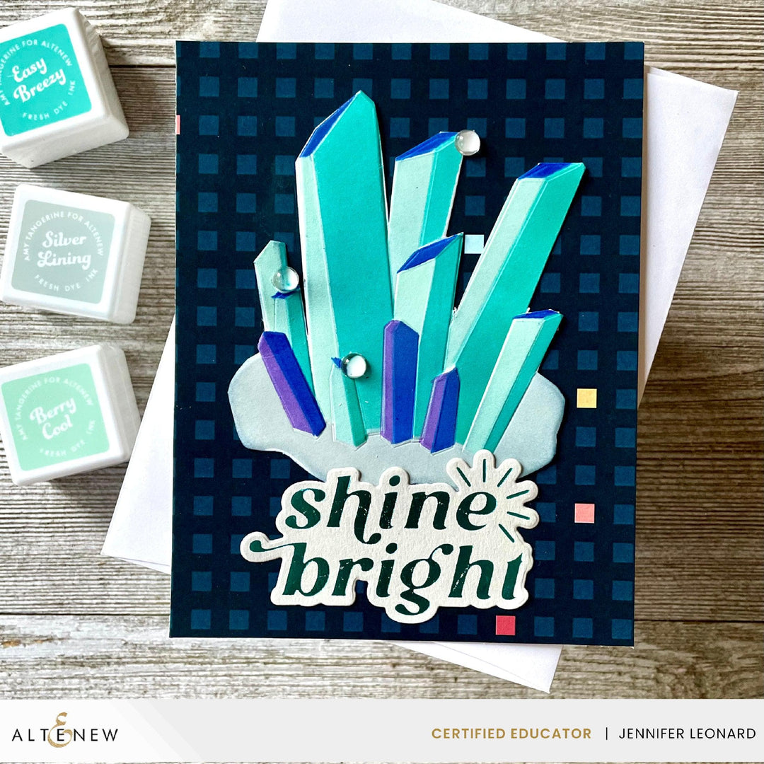 Altenew Hot Foil Plate & Stencil Bundle Shining Crystals