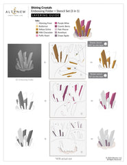 Altenew Hot Foil Plate & Stencil Bundle Shining Crystals