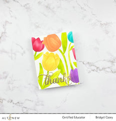 Altenew Stencil & Embossing Folder Bundle Tulip Simple Stencil & Embossing Folder Bundle