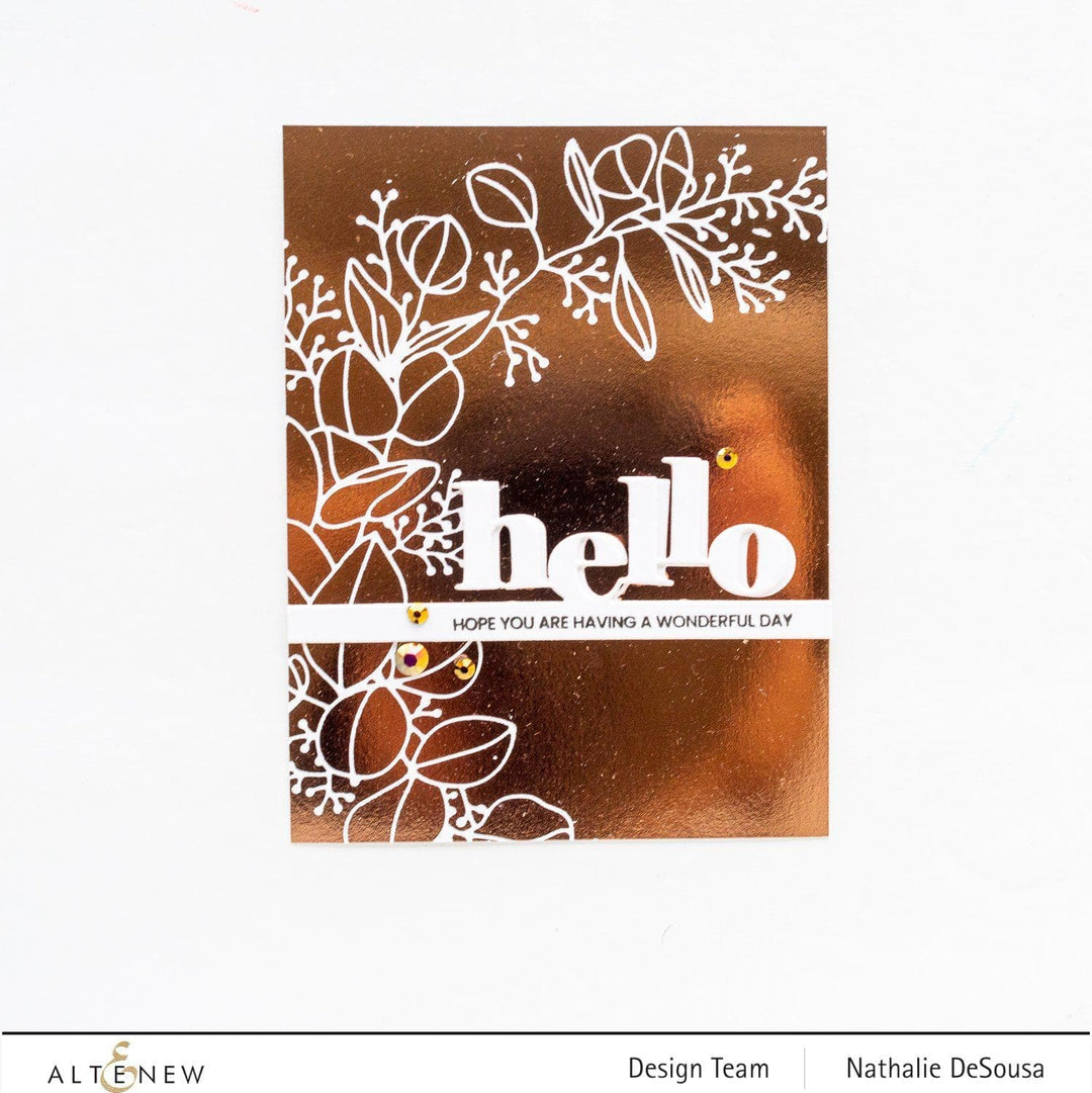 EXP Factors Stencil Eucalyptus Wreath Simple Coloring Stencil