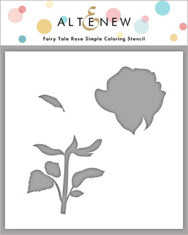 Photocentric Stencil Fairy Tale Rose Simple Coloring Stencil