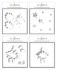 Photocentric Stencil Flower Bunch Simple Layering Stencil Set (4 in 1)