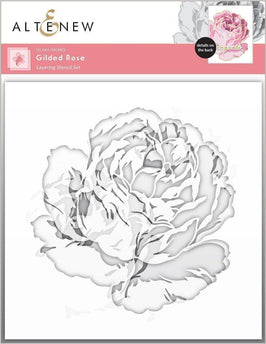 EXP Factors Stencil Gilded Rose Layering Stencil Set (3 in 1)