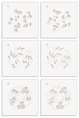 Gourmet Garland Layering Stencil Set (6 in 1)