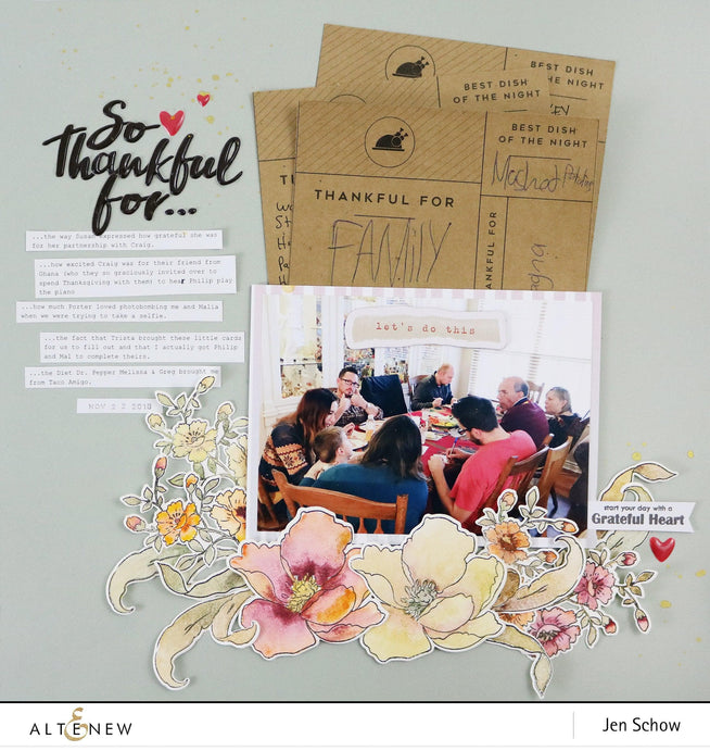 Photocentric Stencil Grateful Heart Mask Stencil