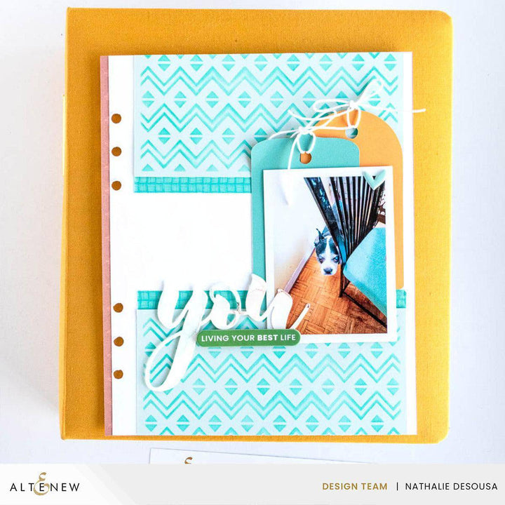 Heritage Chevron Weaves Stencil