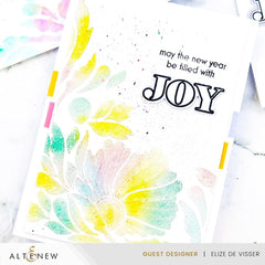 Altenew Stencil & Hot Foil Plate & Embossing Folder Bundle Dynamic Foliage