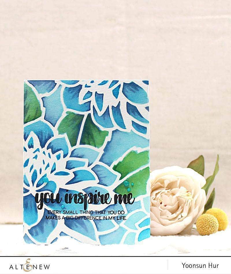 EXP Factors Stencil Layered Dahlia A & B Stencil Set
