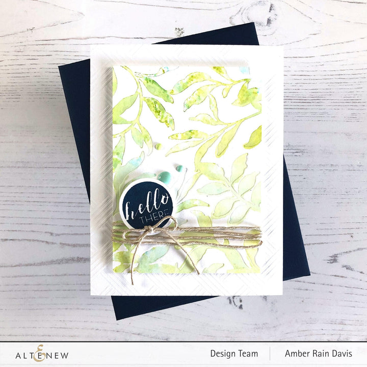 Photocentric Stencil Leaf Bed Stencil