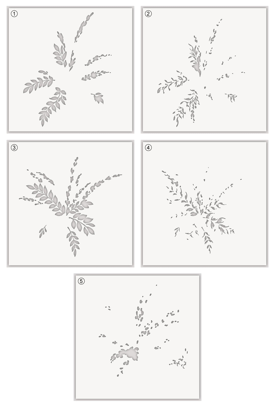 EXP Factors Stencil Meadow Burst Stencil Set (5 in 1)