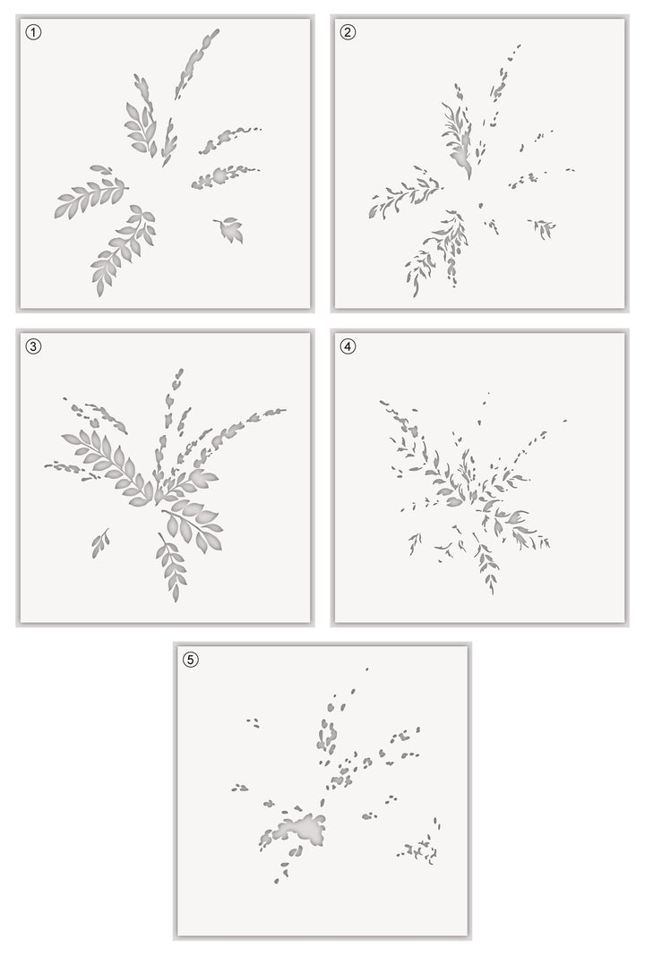 EXP Factors Stencil Meadow Burst Stencil Set (5 in 1)
