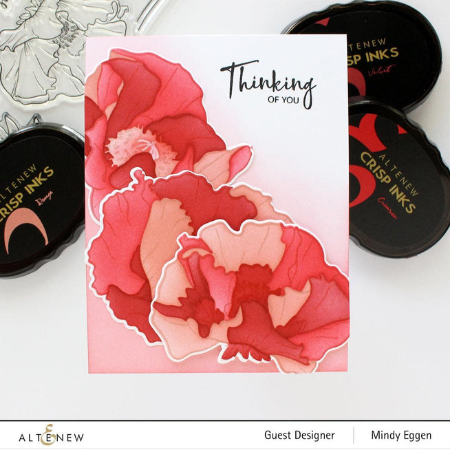 EXP Factors Stencil Oriental Poppy Simple Coloring Stencil Set (4 in 1)
