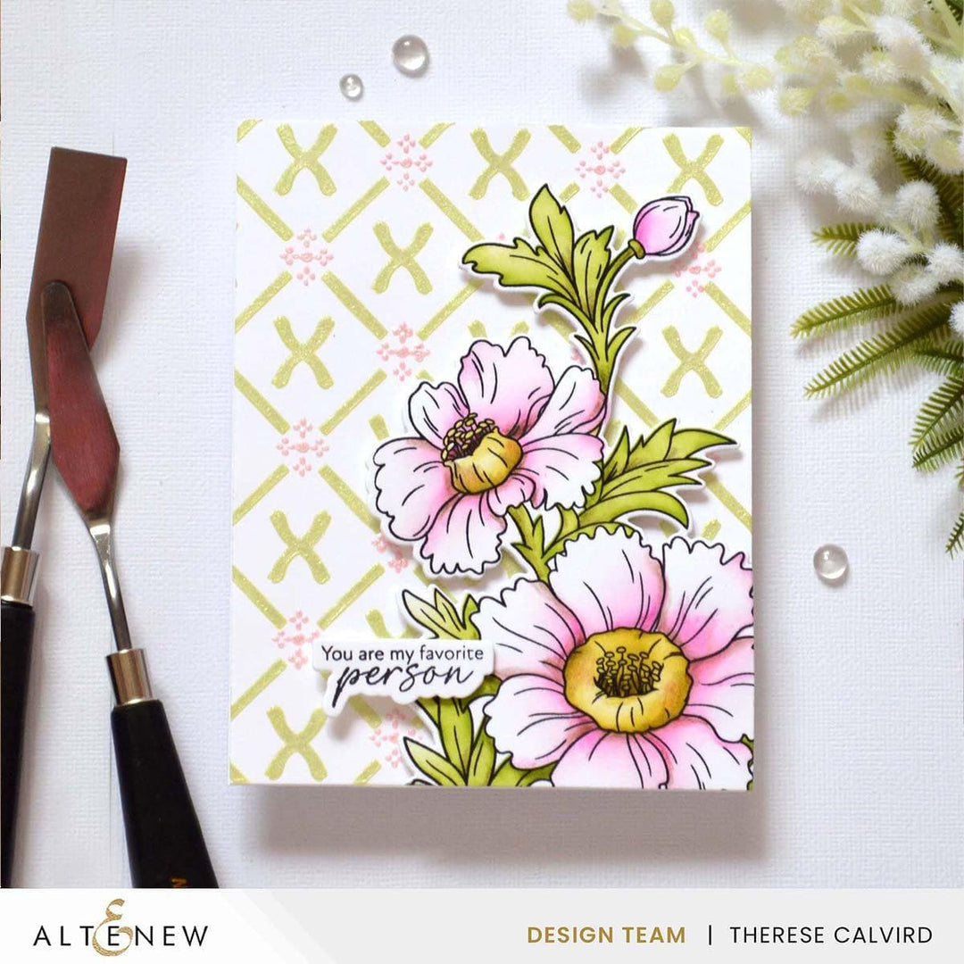 Patterned Petals Stencil Set (4 in 1)