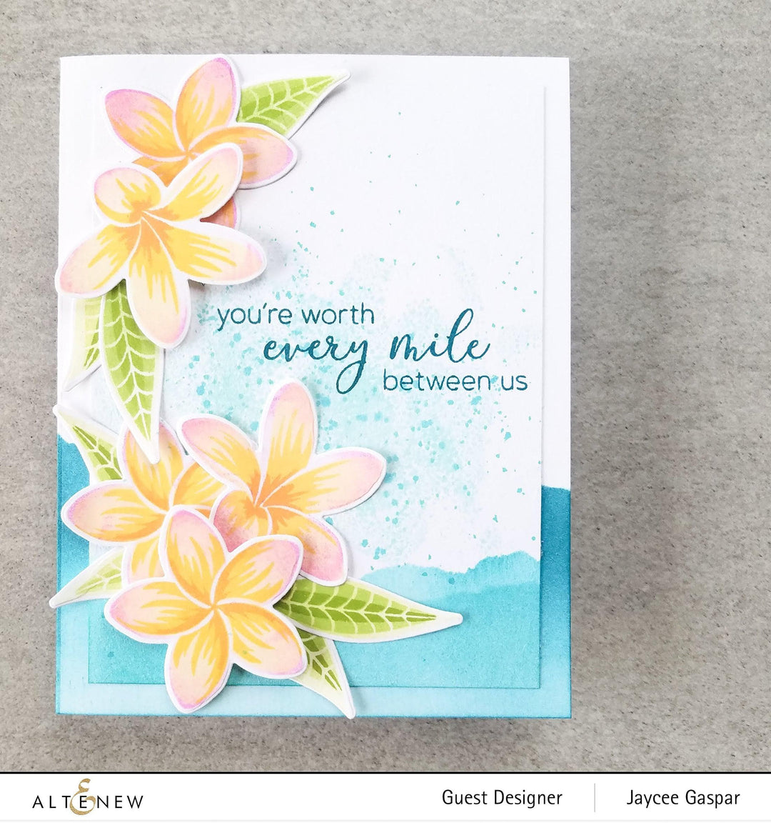 Photocentric Stencil Playful Plumeria Mask Stencil