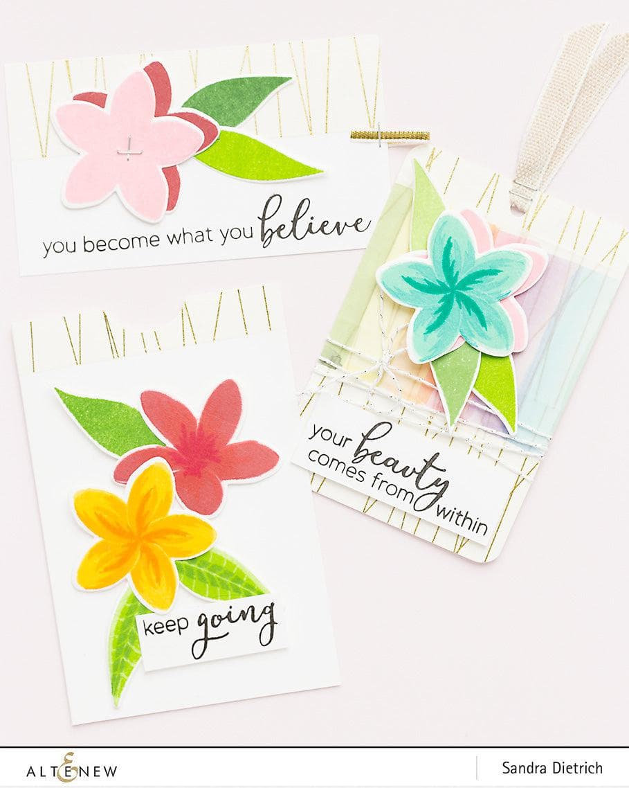Photocentric Stencil Playful Plumeria Mask Stencil
