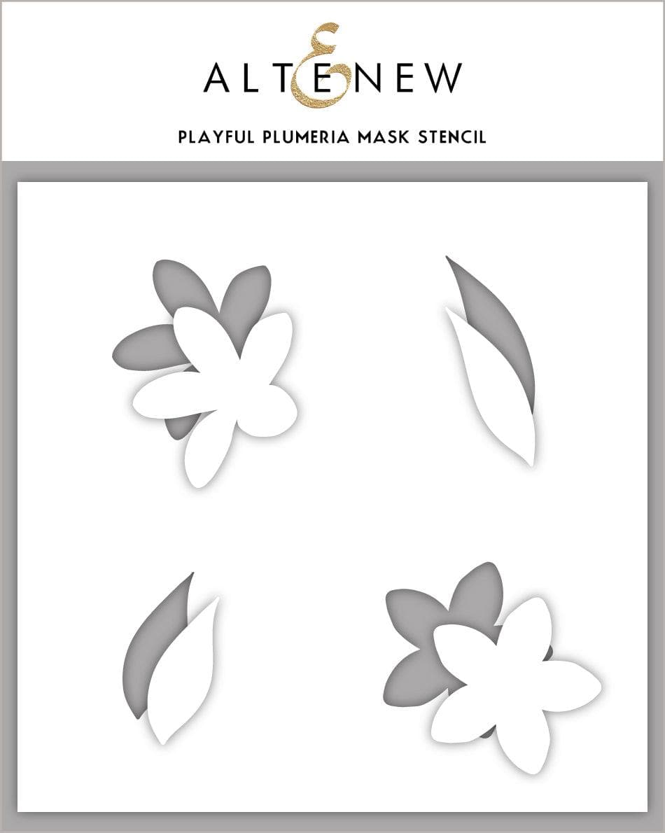 Photocentric Stencil Playful Plumeria Mask Stencil