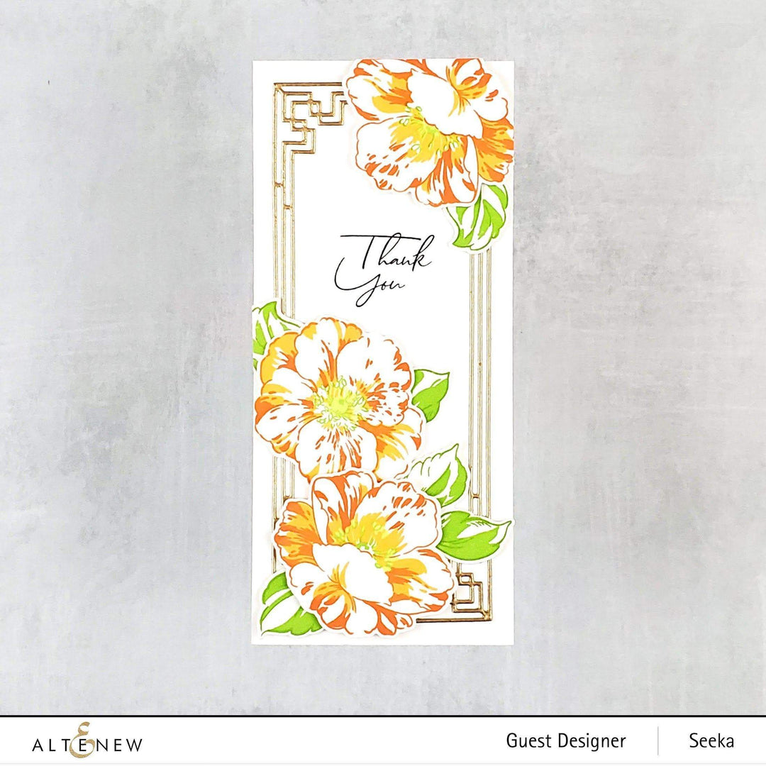 Photocentric Stencil Queen Anemone Simple Coloring Stencil