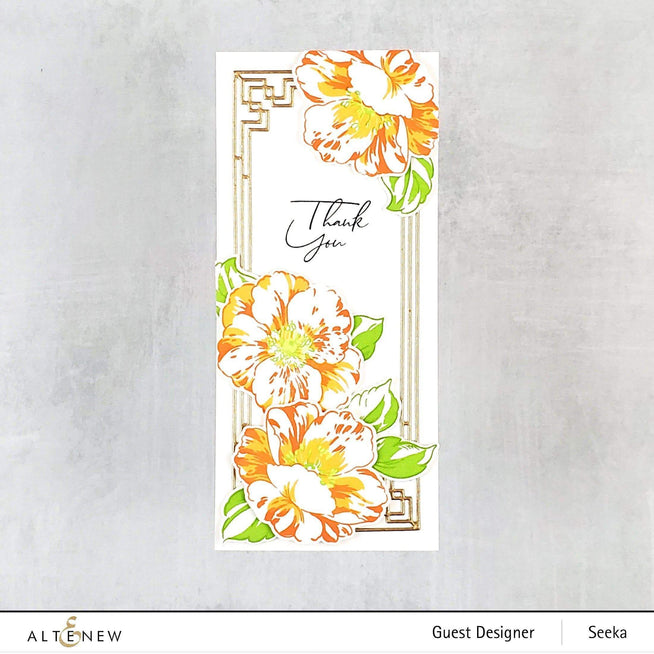 Photocentric Stencil Queen Anemone Simple Coloring Stencil