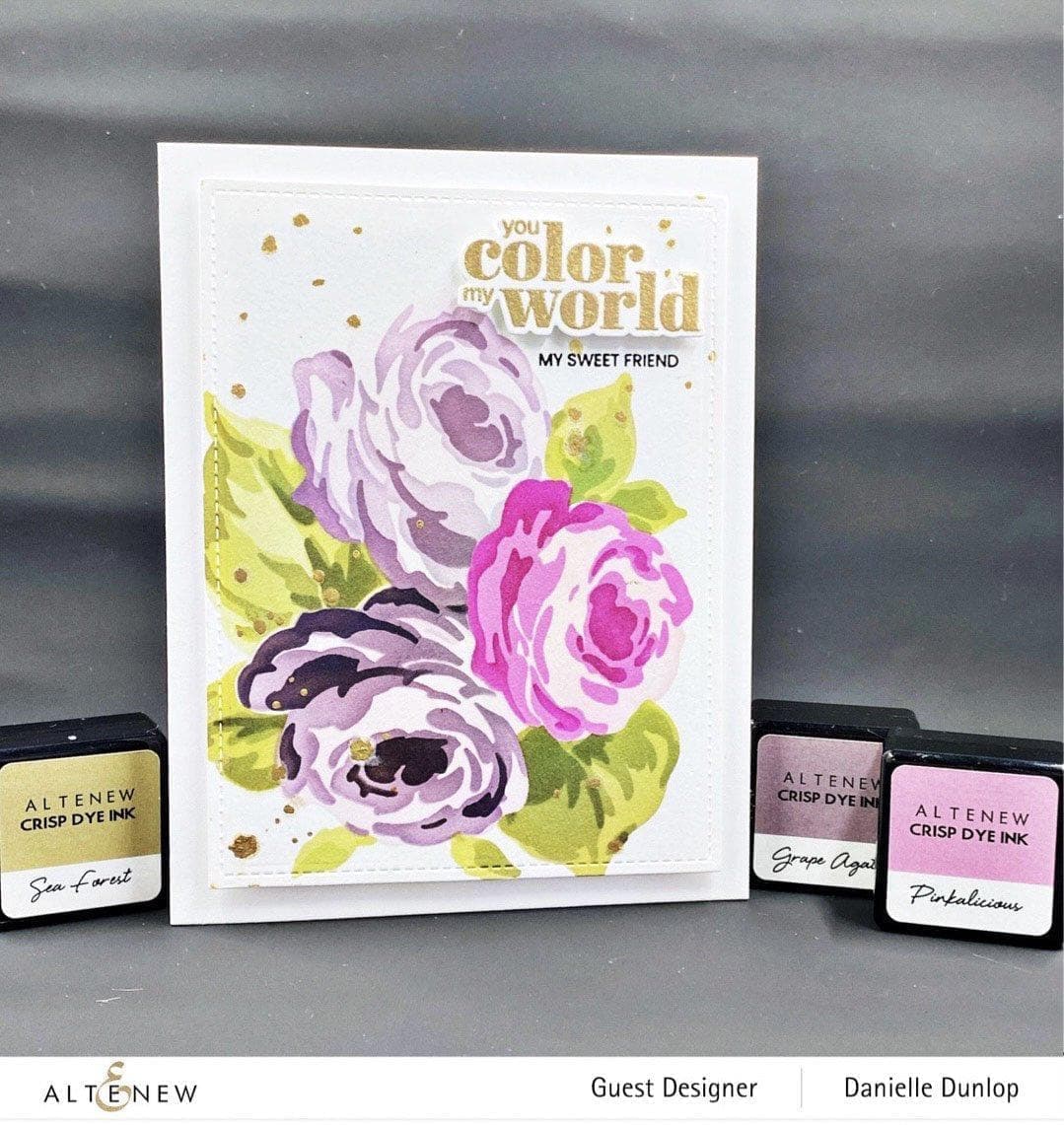 EXP Factors Stencil Rose Mellow Stencil Set (3 in 1)