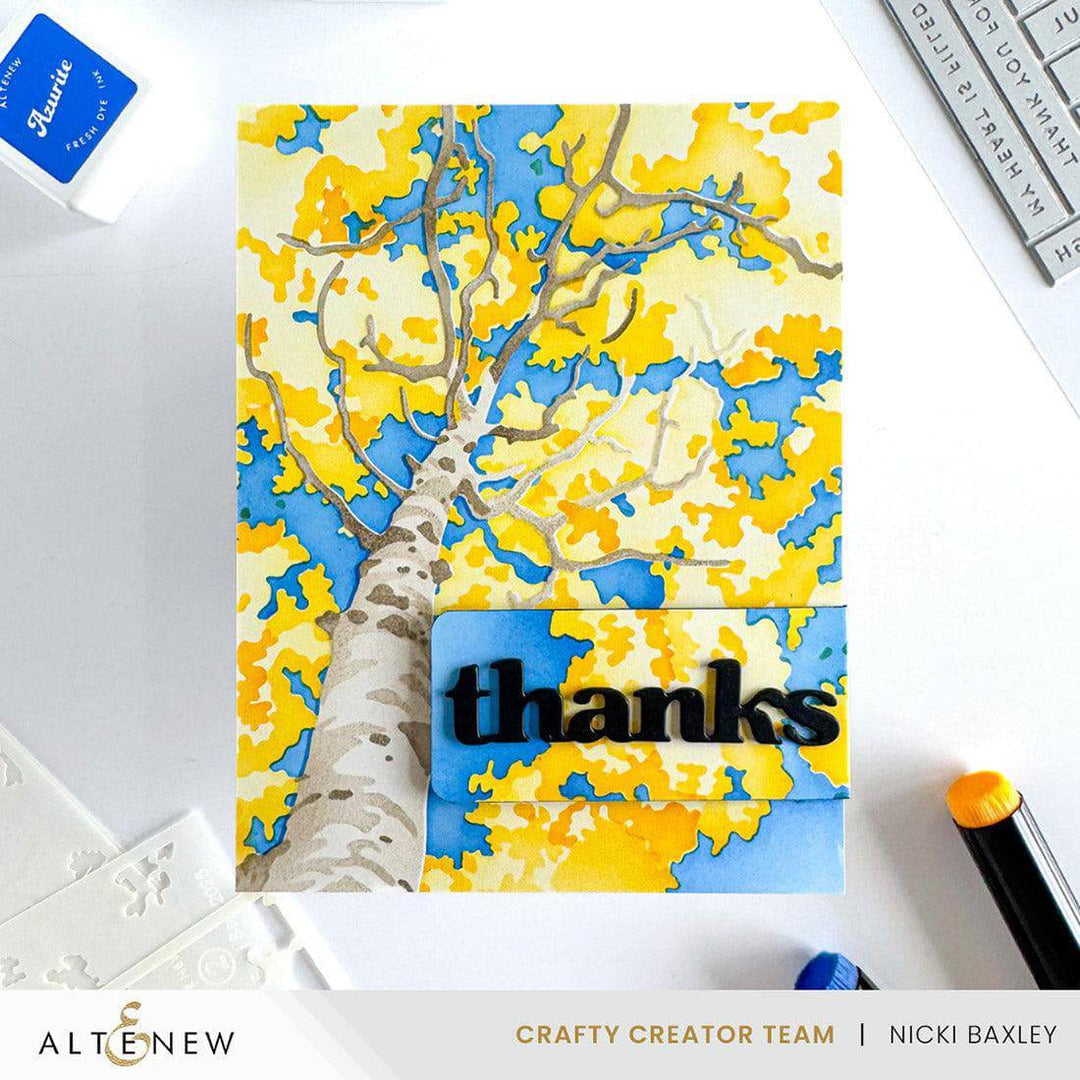 Stencil Art: Aspen Sky Layering Stencil Set (6 in 1)