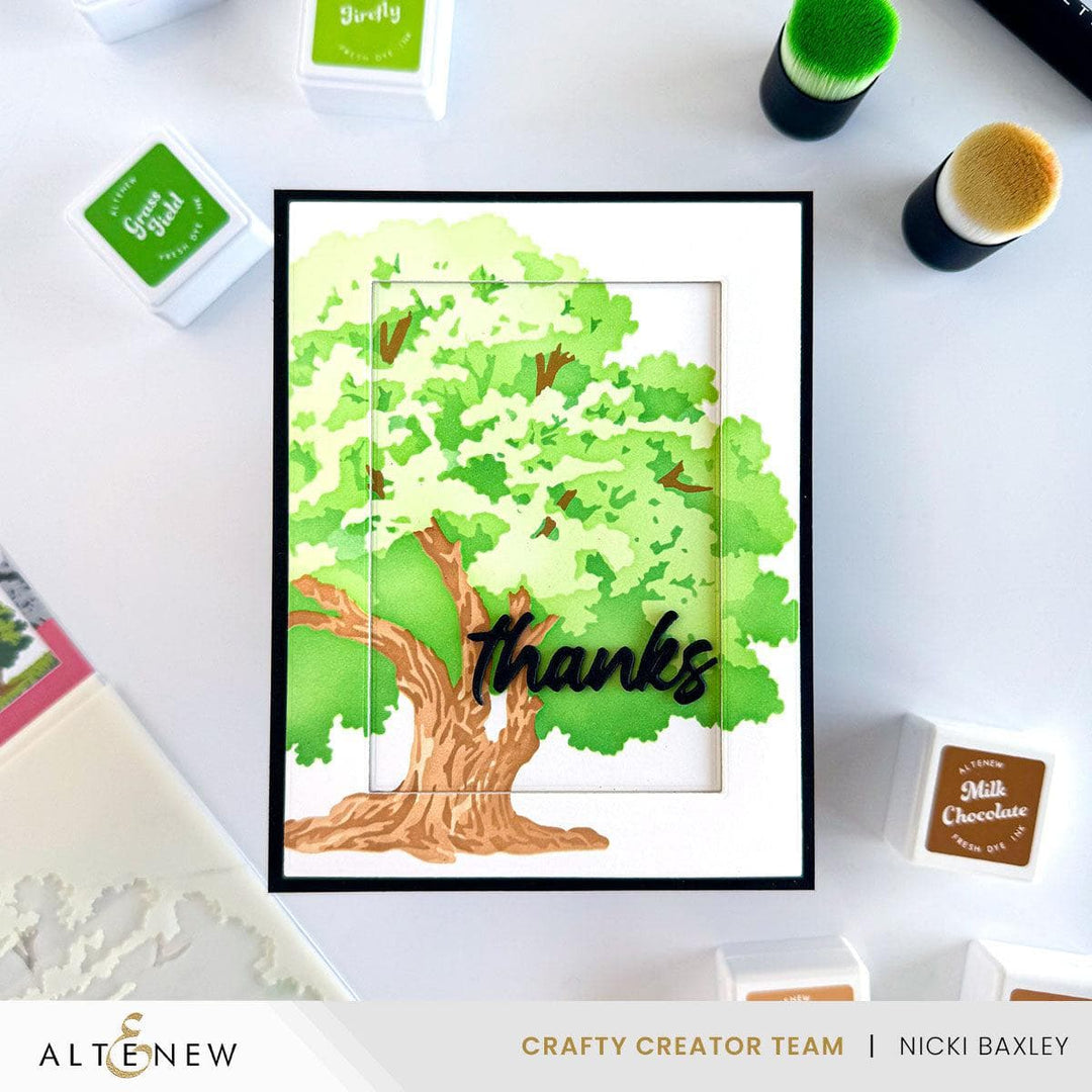 Stencil Art: Strong Oak Layering Stencil Set (6 in 1)
